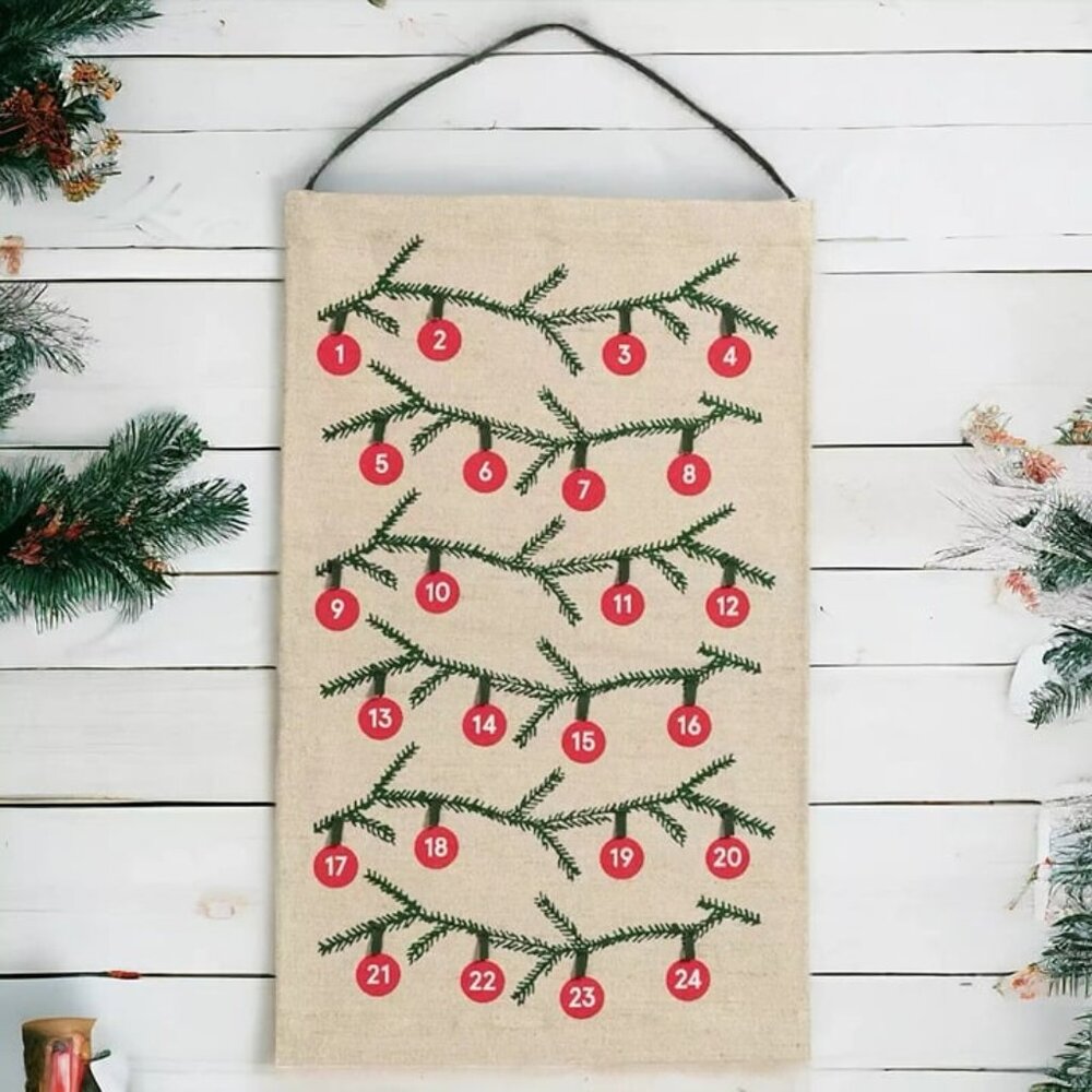 New IKEA Vinterfint Hanging Christmas Advent Calendar‎ 24 Loops Limited Edition